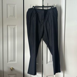 Tahari blue denim look trousers